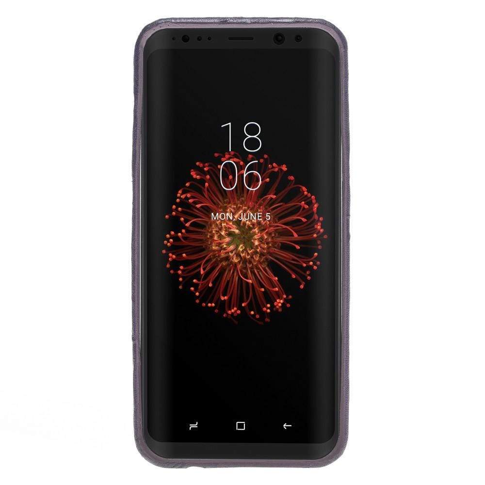 Phone Case Leather Ultra Cover with Credit Card Slots for Samsung S8 Plus - Creased Purple Bouletta Shop