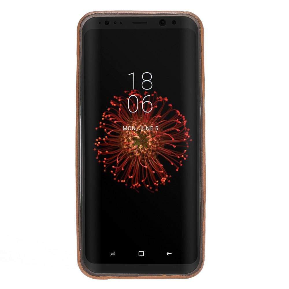 Phone Case Leather Ultra Cover with Credit Card Slots for Samsung S8 Plus - VAD Tan with Effect Bouletta Shop