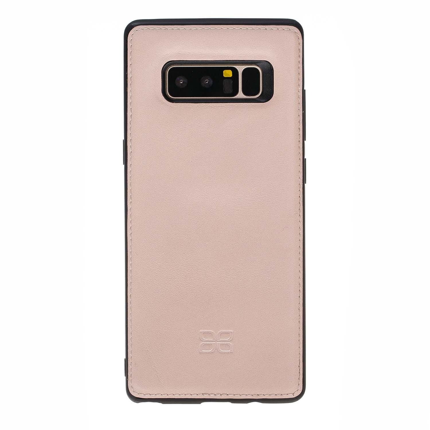Phone Case Magnetic Detachable Leather Wallet Case for Samsung Note 8 - Nude Pink Bouletta Case
