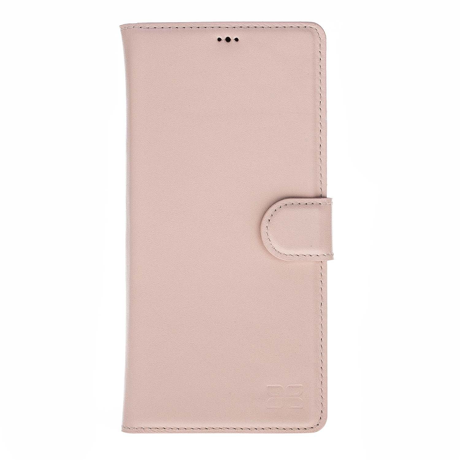 Phone Case Magnetic Detachable Leather Wallet Case for Samsung Note 8 - Nude Pink Bouletta Case