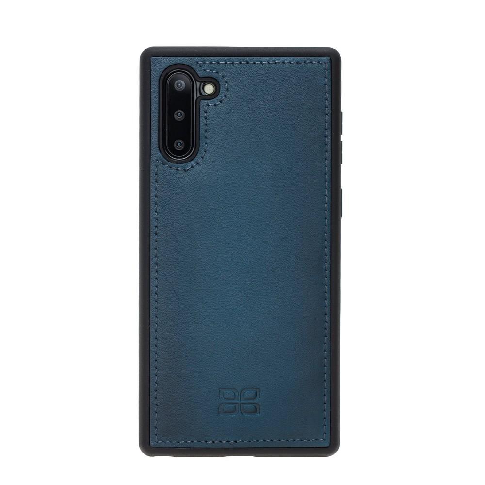 Phone Case Magnetic Detachable Leather Wallet Case with RFID Blocker for Samsung Note 10 - Burnished Navy Blue Bouletta Case