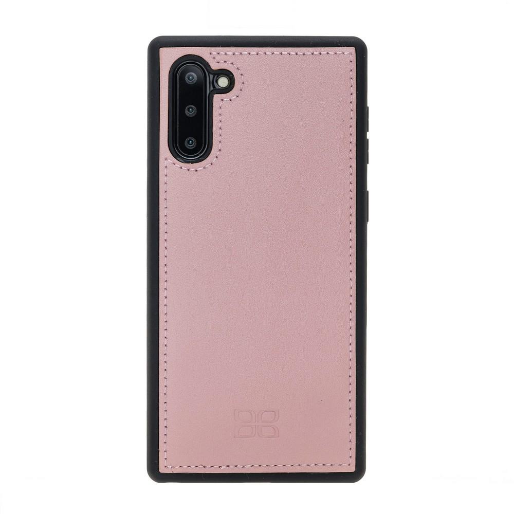 Phone Case Magnetic Detachable Leather Wallet Case with RFID Blocker for Samsung Note 10 - Nude Pink Bouletta Case