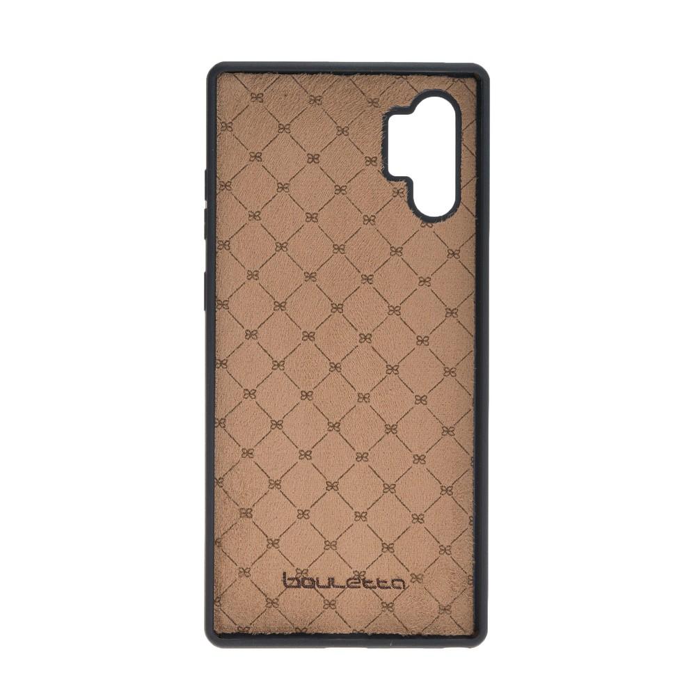 Phone Case Magnetic Detachable Leather Wallet Case with RFID Blocker for Samsung Note 10 Plus - Antic Brown Bouletta Case