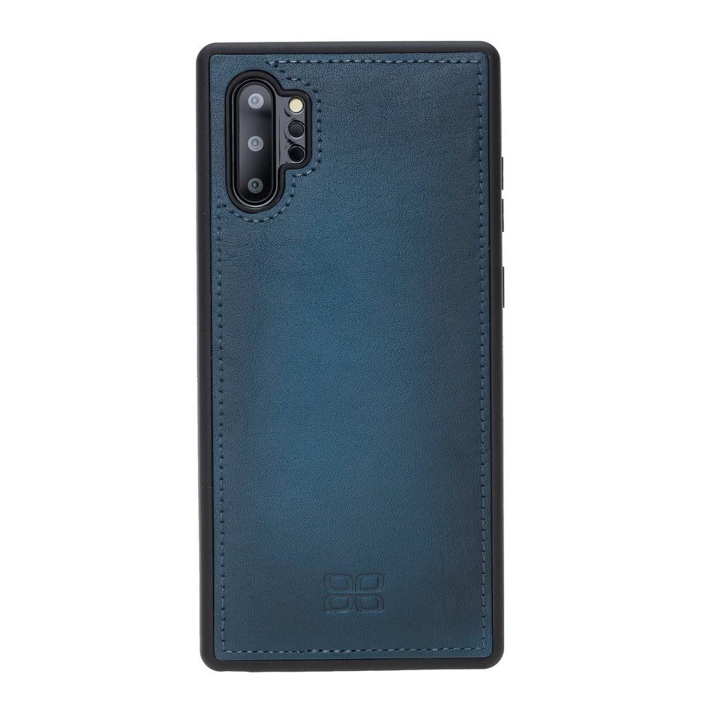 Phone Case Magnetic Detachable Leather Wallet Case with RFID Blocker for Samsung Note 10 Plus - Burnished Navy Blue Bouletta Case