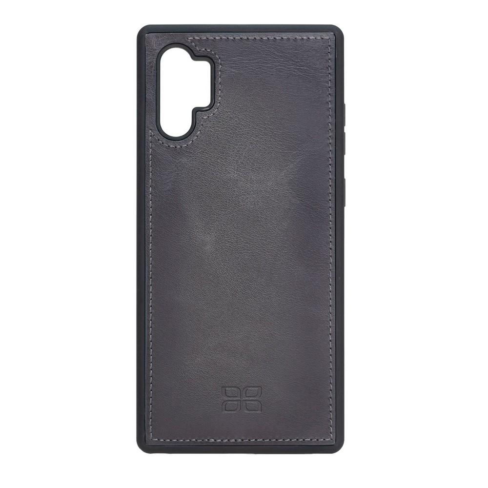 Phone Case Magnetic Detachable Leather Wallet Case with RFID Blocker for Samsung Note 10 Plus - Tiguan Grey with Effect Bouletta Case