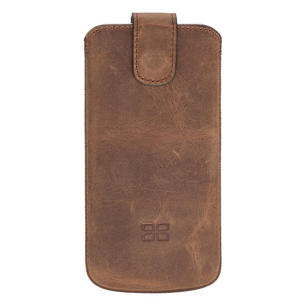 Phone Case Multi Leather Case for Apple iPhone 6-6s-7-8-SE2 - Antic Brown Bouletta Case