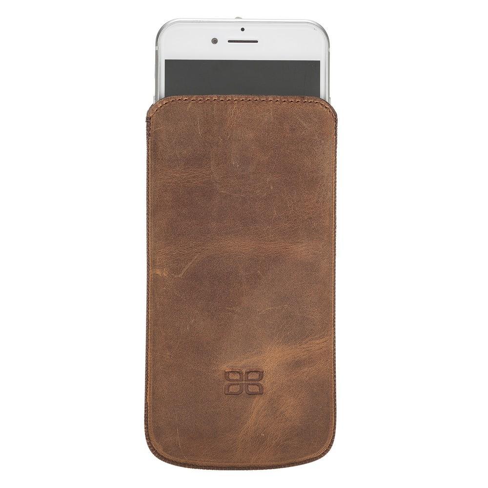 Phone Case Multi Leather Case for Apple iPhone 6-6s-7-8-SE2 - Antic Brown Bouletta Case