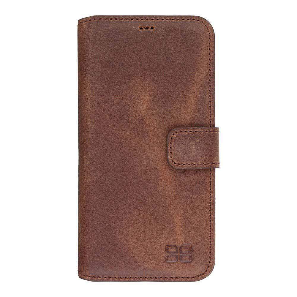 Phone Case Wallet Folio Case with ID slot for Samsung Galaxy S7 -  Antic Brown Bouletta Shop