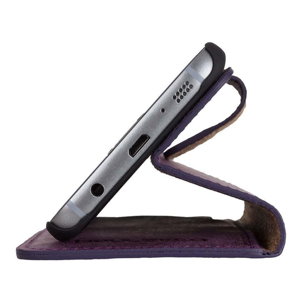 Phone Case Wallet Folio Case with ID slot for Samsung Galaxy S7 - Antic Purple Bouletta Shop