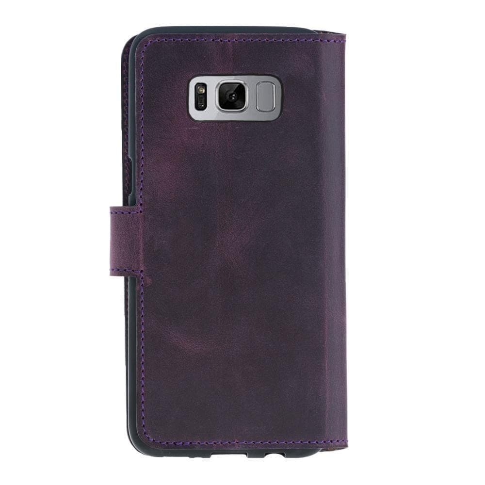 Phone Case Wallet Folio Case with ID slot for Samsung Galaxy S8  - Antic Purple Bouletta Case