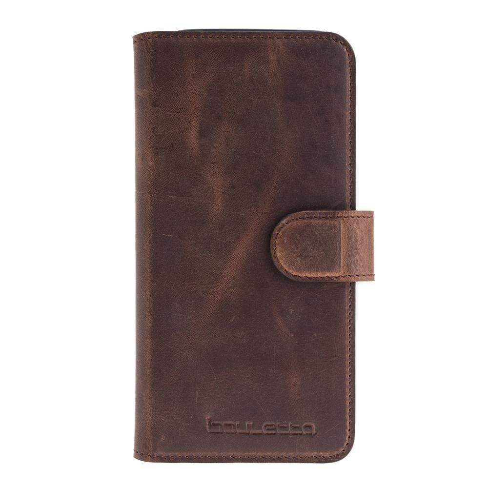 Phone Case Wallet Folio Case with ID slot for Samsung Galaxy S8 Plus - Antic Brown Bouletta Shop