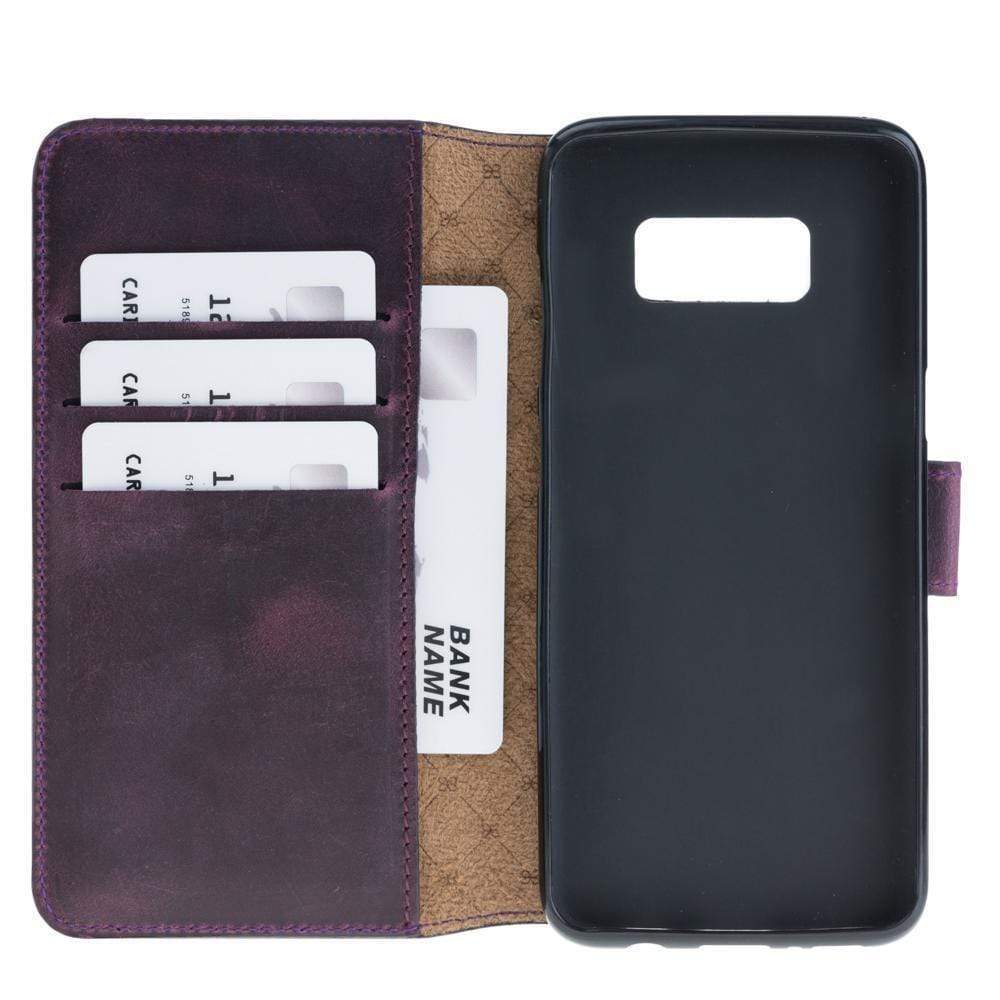 Phone Case Wallet Folio Case with ID slot for Samsung Galaxy S8 Plus - Antic purple Bouletta Shop