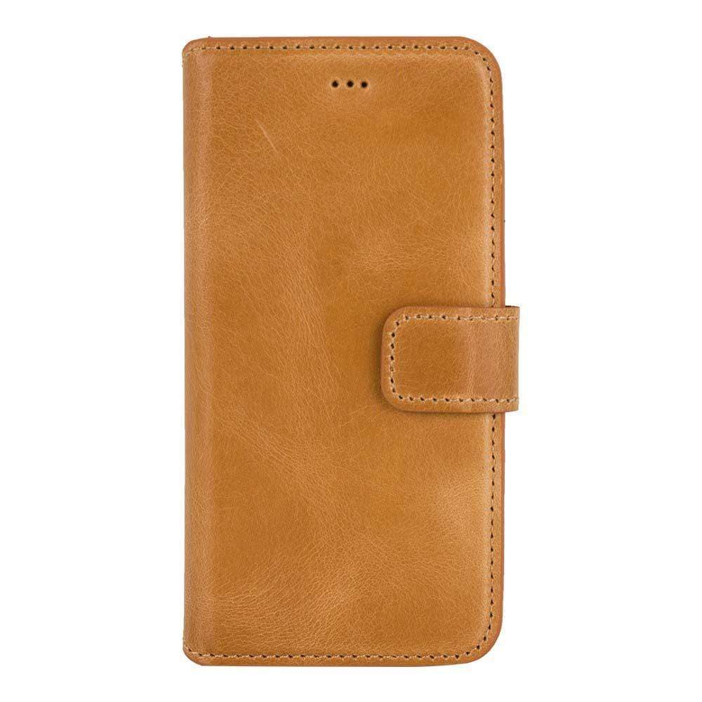 Phone Case Wallet Leather Case for Apple iPhone 6/6S - Crazy Orange Bouletta Case