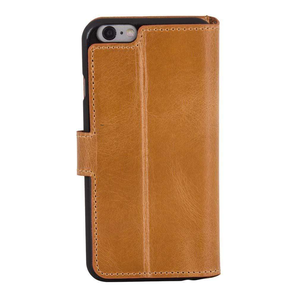 Phone Case Wallet Leather Case for Apple iPhone 6/6S - Crazy Orange Bouletta Case