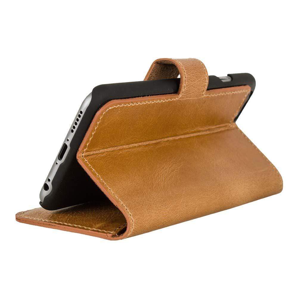 Phone Case Wallet Leather Case for Apple iPhone 6/6S - Crazy Orange Bouletta Case