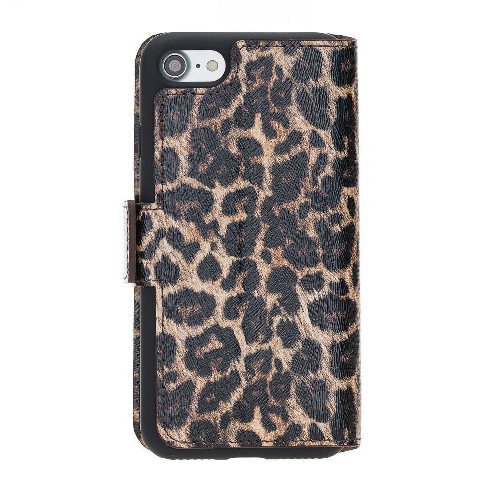 Phone Case Wallet Leather Case New Edition with ID slot for Apple iphone SE2/7/8 - Leopar Bouletta Case