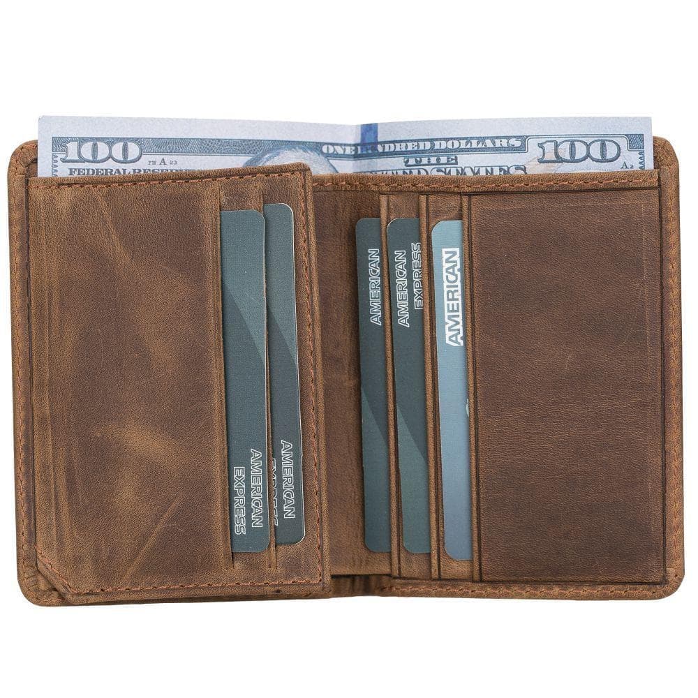 Simon Leather Wallet Antic Brown Bouletta Shop