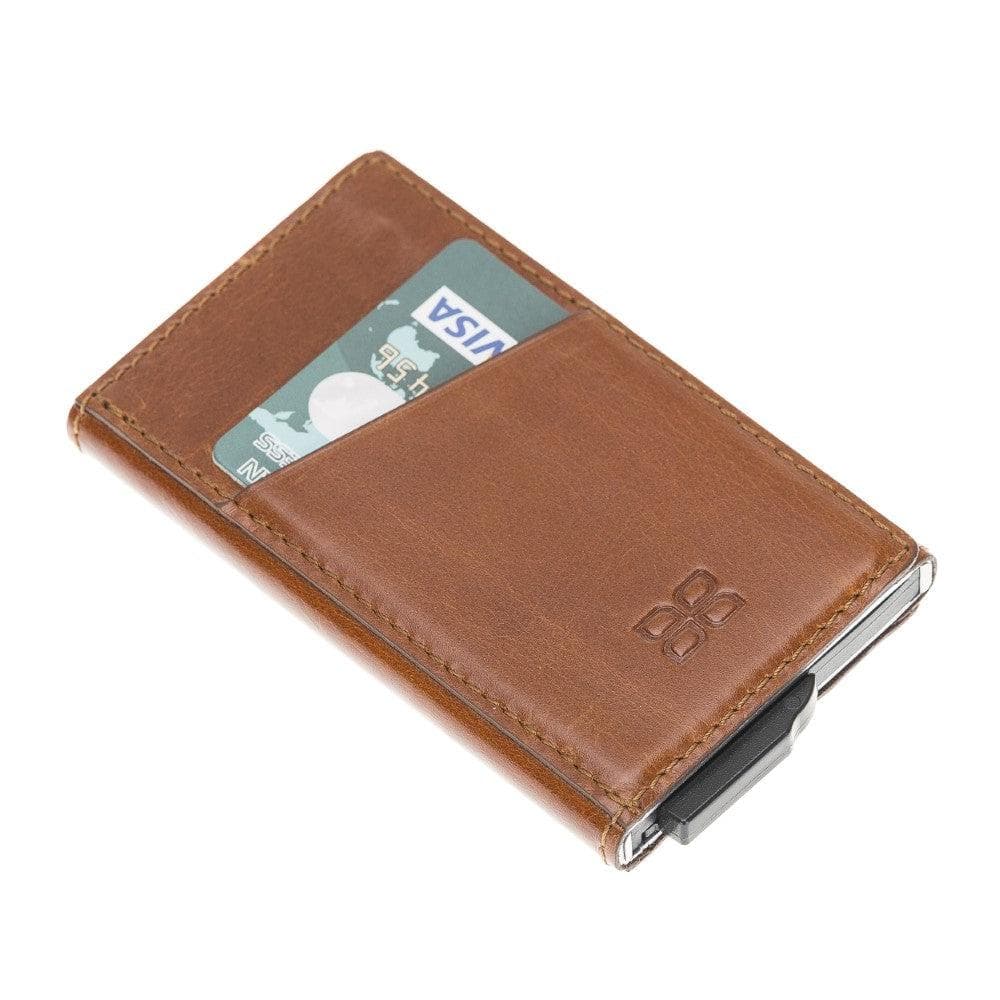 Torres Leather Mechanical Card Holder Bouletta