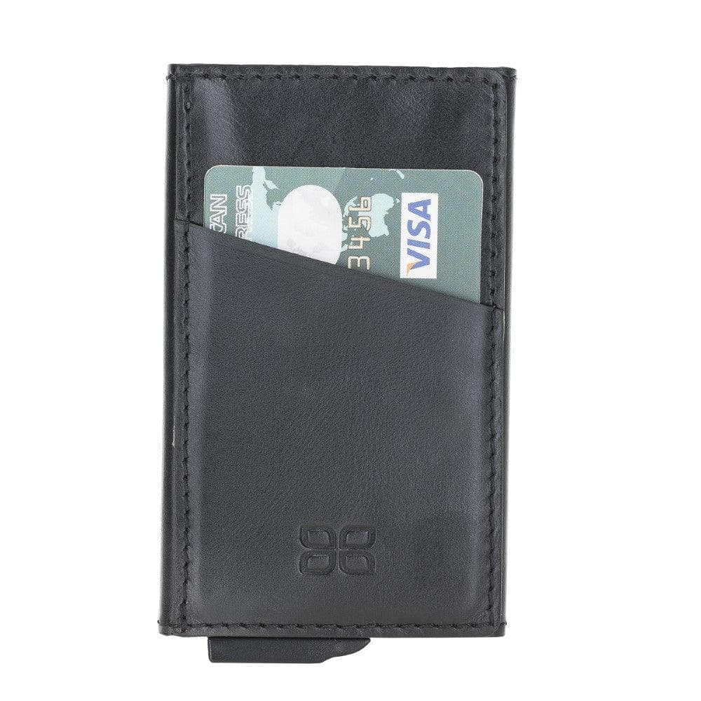 Torres Leather Mechanical Card Holder Bouletta