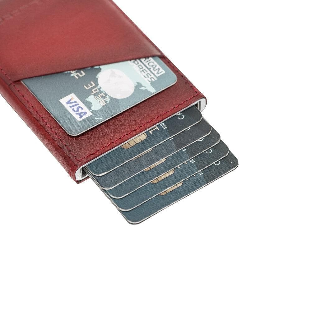 Torres Leather Mechanical Card Holder Bouletta