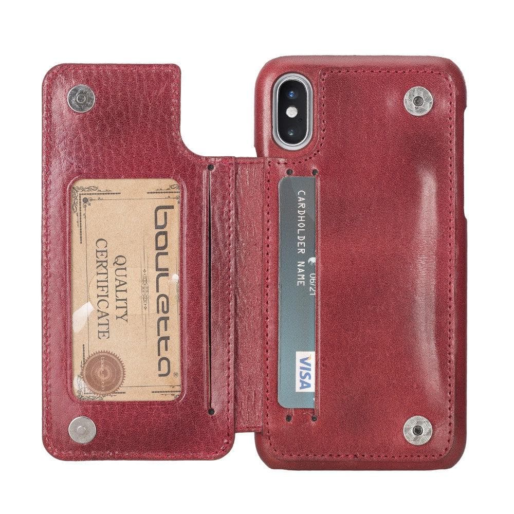 Ultimate Holder Genuine Leather Back Cover for iPhone X Series Bouletta LTD