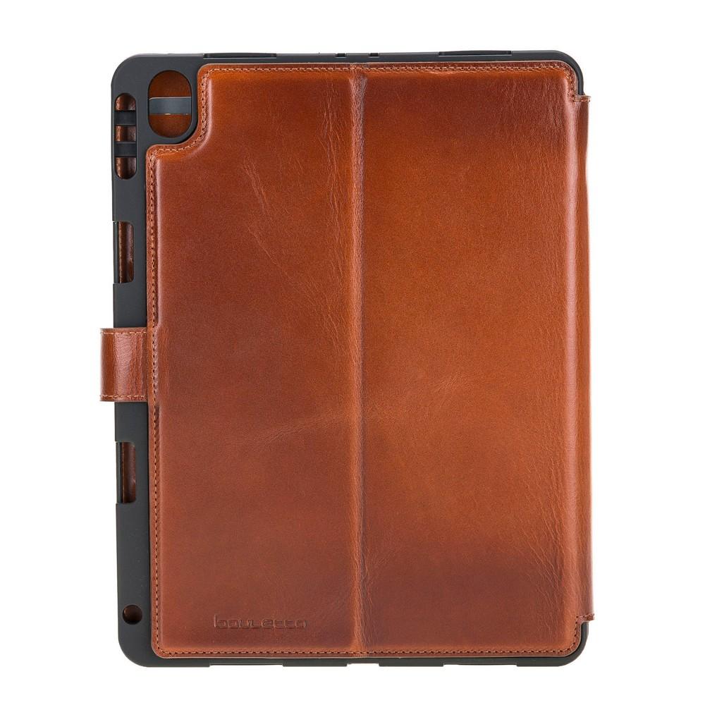 Wallet Case Eto Magnetic Detachable Leather Wallet Case for iPad Air 10.5" - Rustic Tan with Effect Bouletta Shop