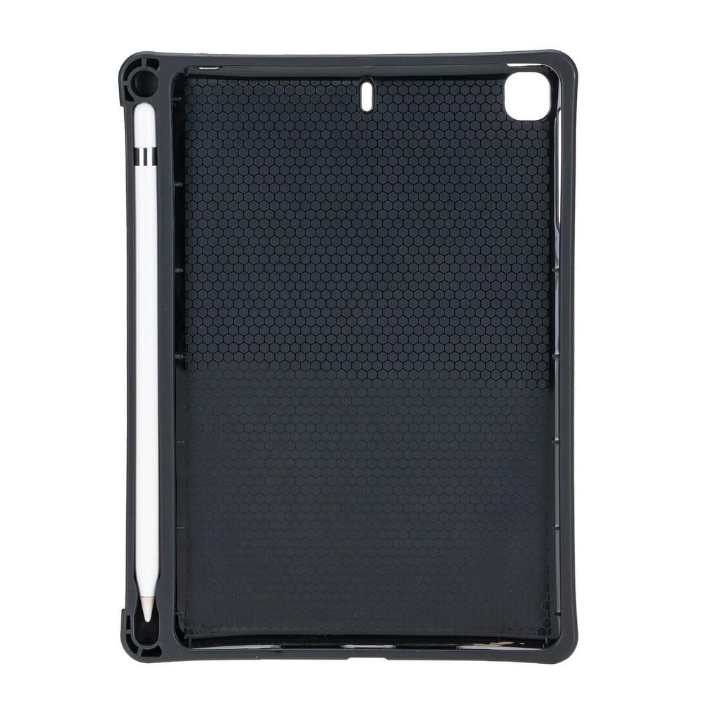 Wallet Case Eto Magnetic Detachable Leather Wallet Case for iPad Mini 5 - Rustic Tan with Effcet Bouletta Shop