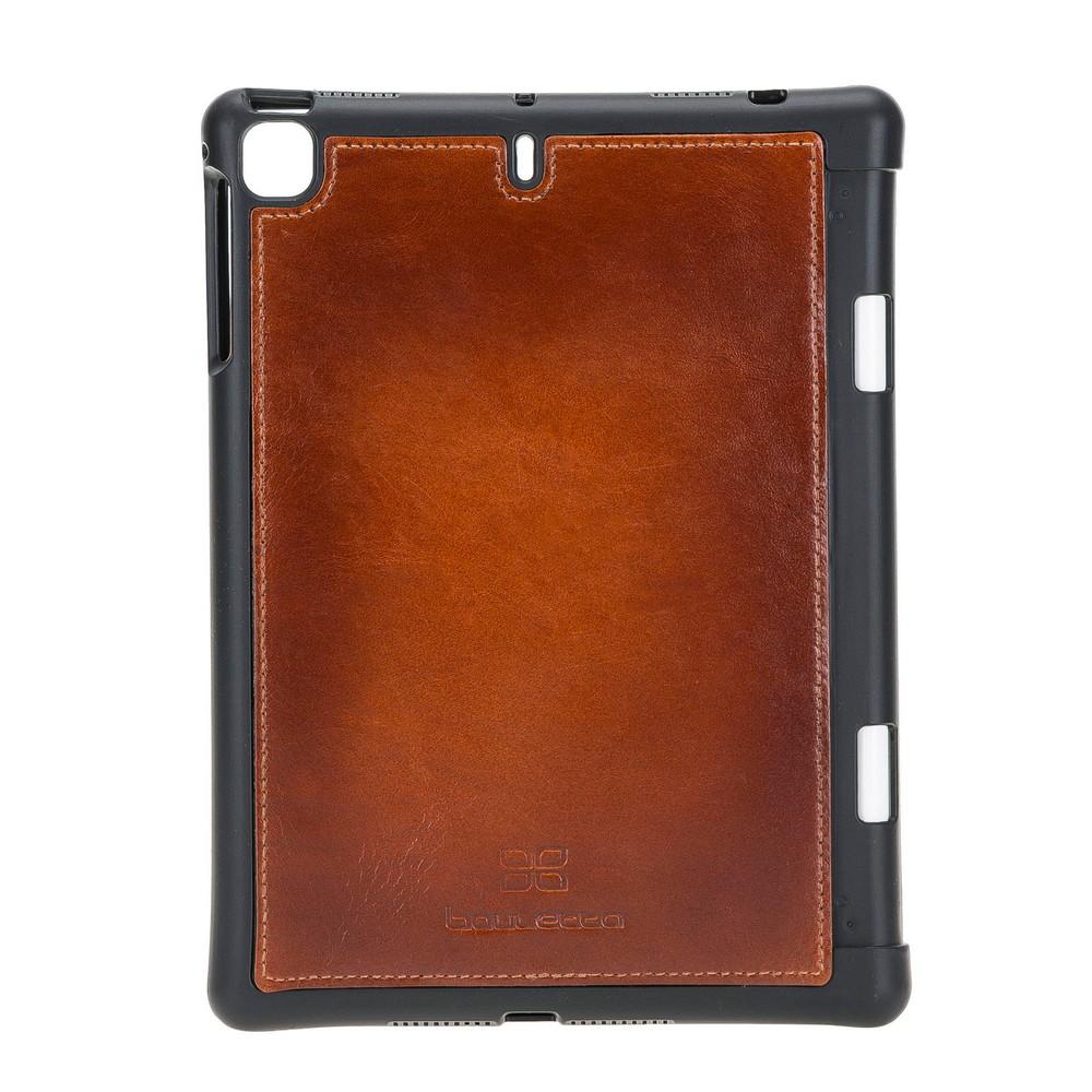 Wallet Case Eto Magnetic Detachable Leather Wallet Case for iPad Mini 5 - Rustic Tan with Effcet Bouletta Shop