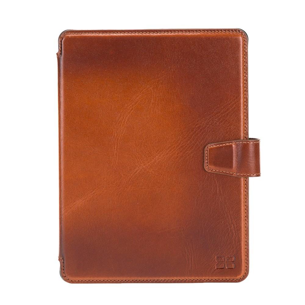Wallet Case Eto Magnetic Detachable Leather Wallet Case for iPad Mini 5 - Rustic Tan with Effcet Bouletta Shop