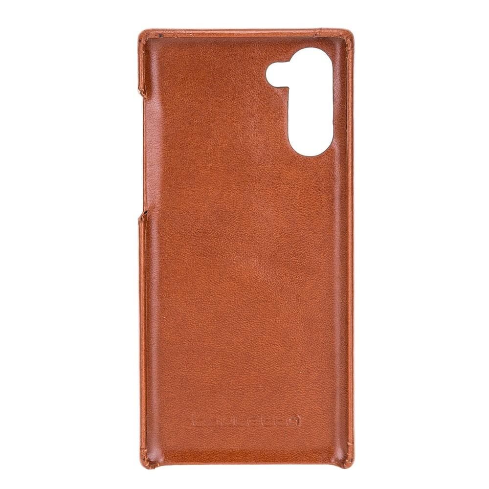 Wallet Case F360 Magnetic Detachable Leather Wallet Case for Samsung Galaxy Note 10 - Rustic Tan with Effect Bouletta Shop