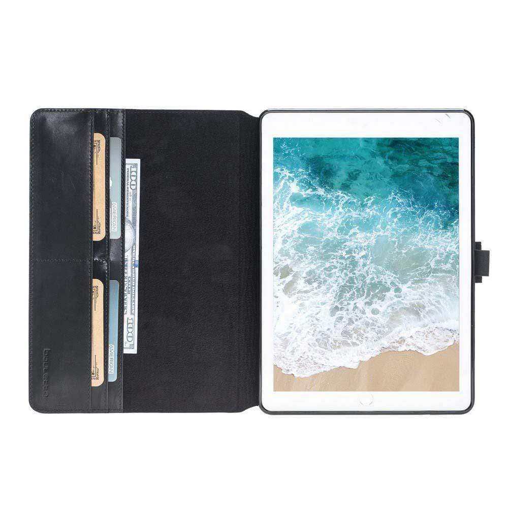 Wallet Case Leather Wallet Case for New iPad 9.7 - Vegetal Black Bouletta Shop