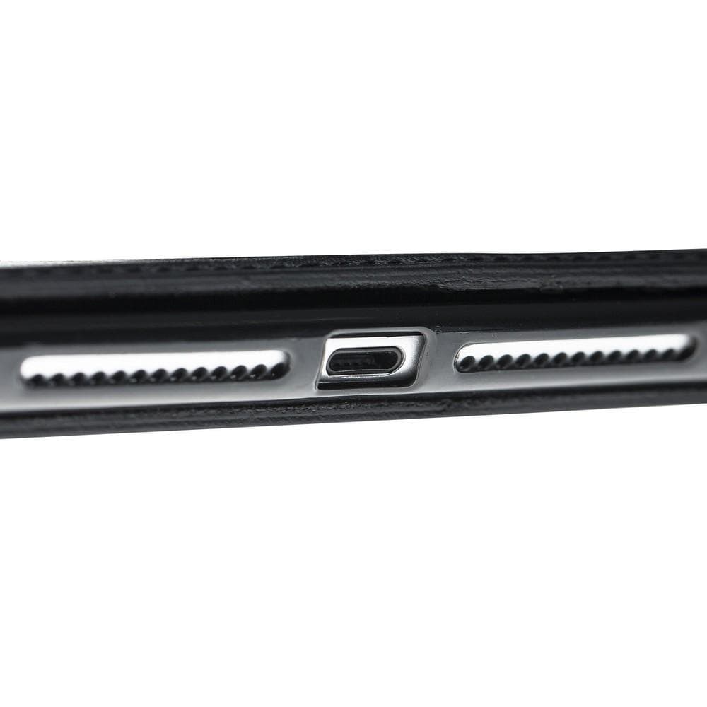 Wallet Case Leather Wallet Case for New iPad 9.7 - Vegetal Black Bouletta Shop