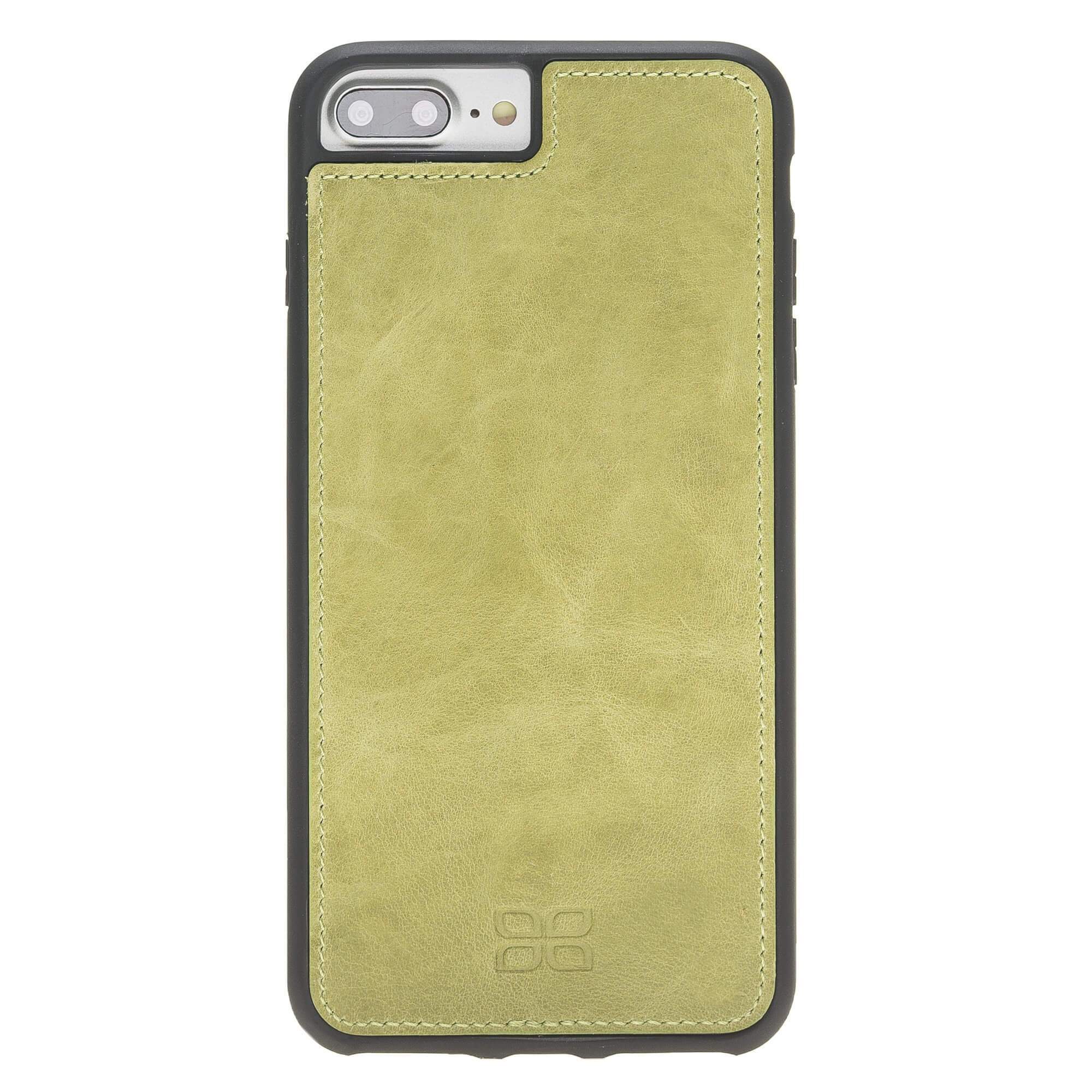 Wallet Case Magnetic Detachable Leather Wallet Case for Apple iPhone 7/8 Plus- Crazy Green Bouletta Shop