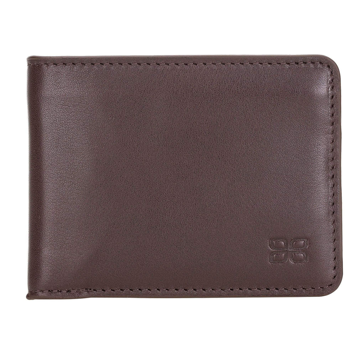Wallet Pier Leather Men Wallet - Rustic Dark Brown Bouletta Case
