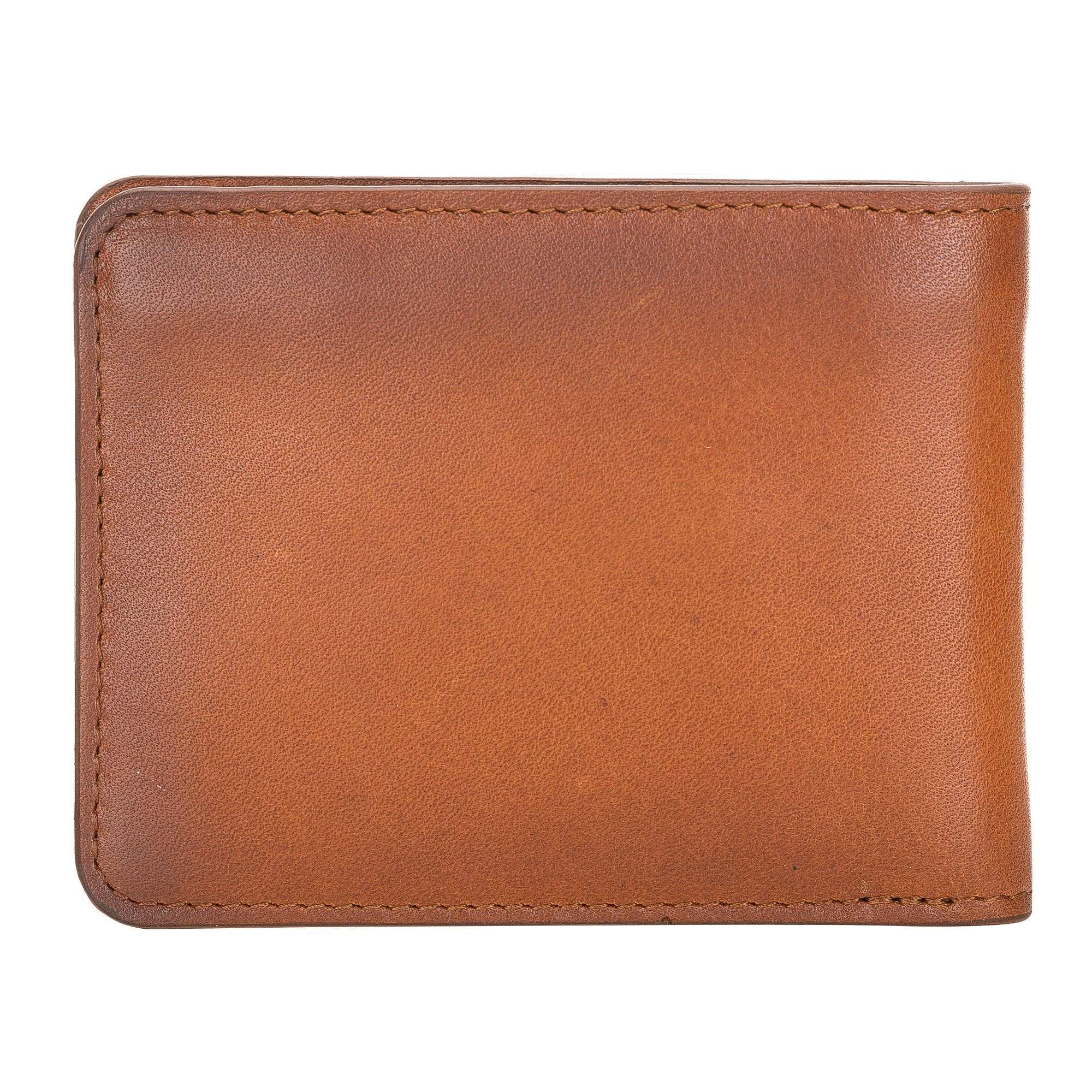 Wallet Pier Leather Men Wallet - Rustic Tan with Effect Bouletta Shop