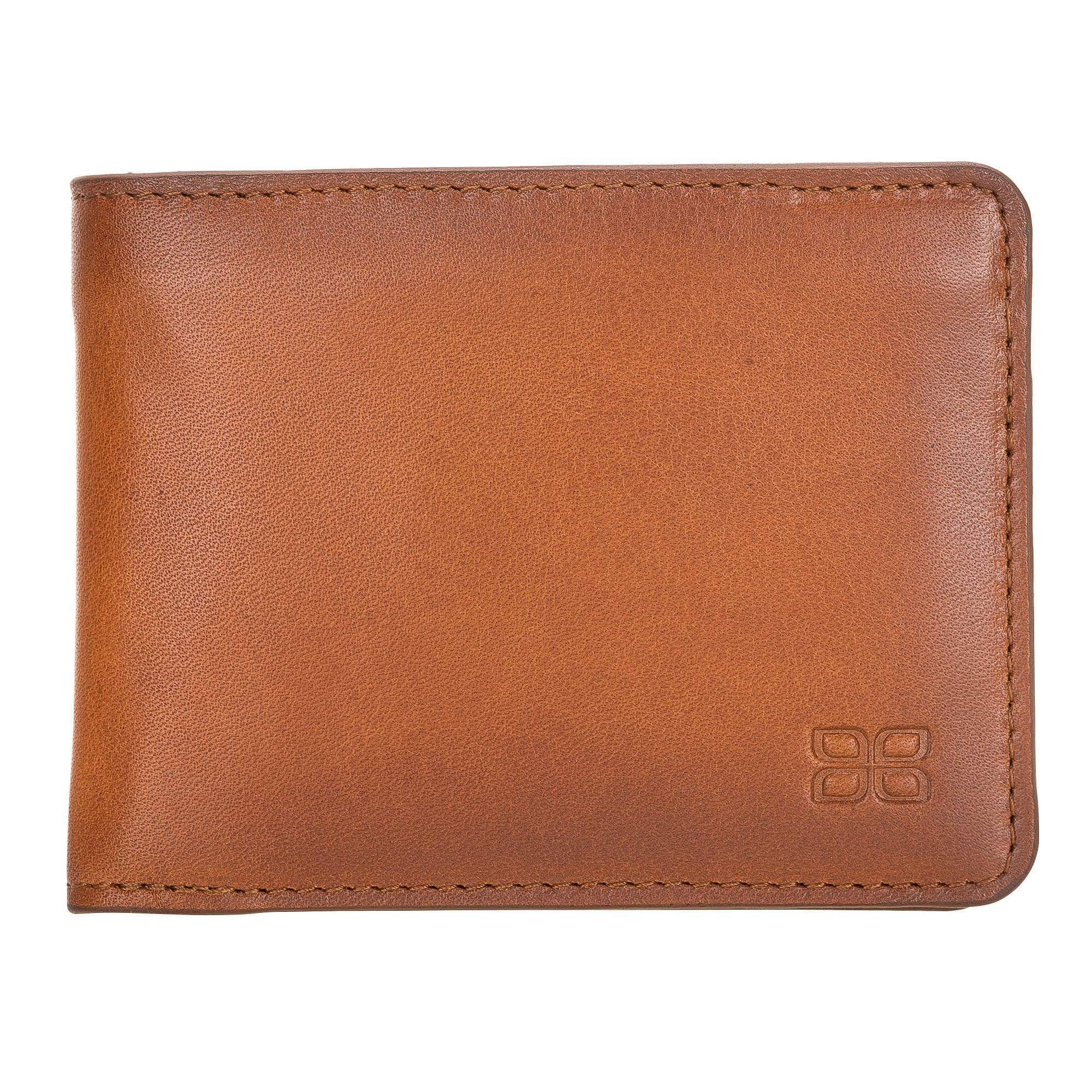 Wallet Pier Leather Men Wallet - Rustic Tan with Effect Bouletta Shop