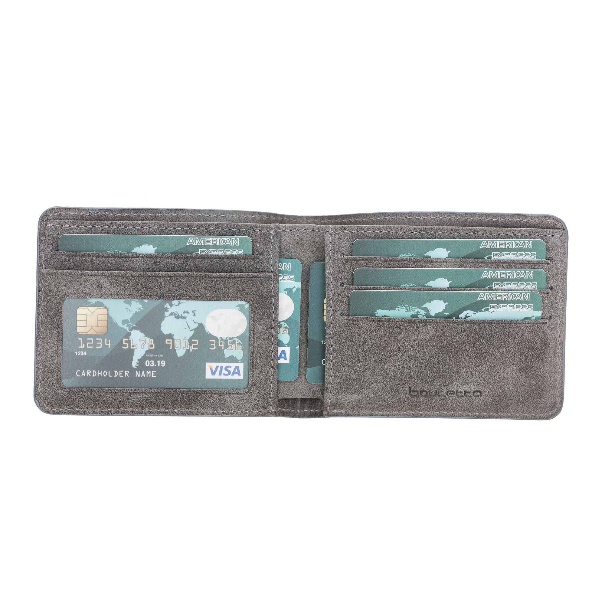 Wallet Pier Leather Men Wallet - Tiana Tan with Effect Bouletta Case