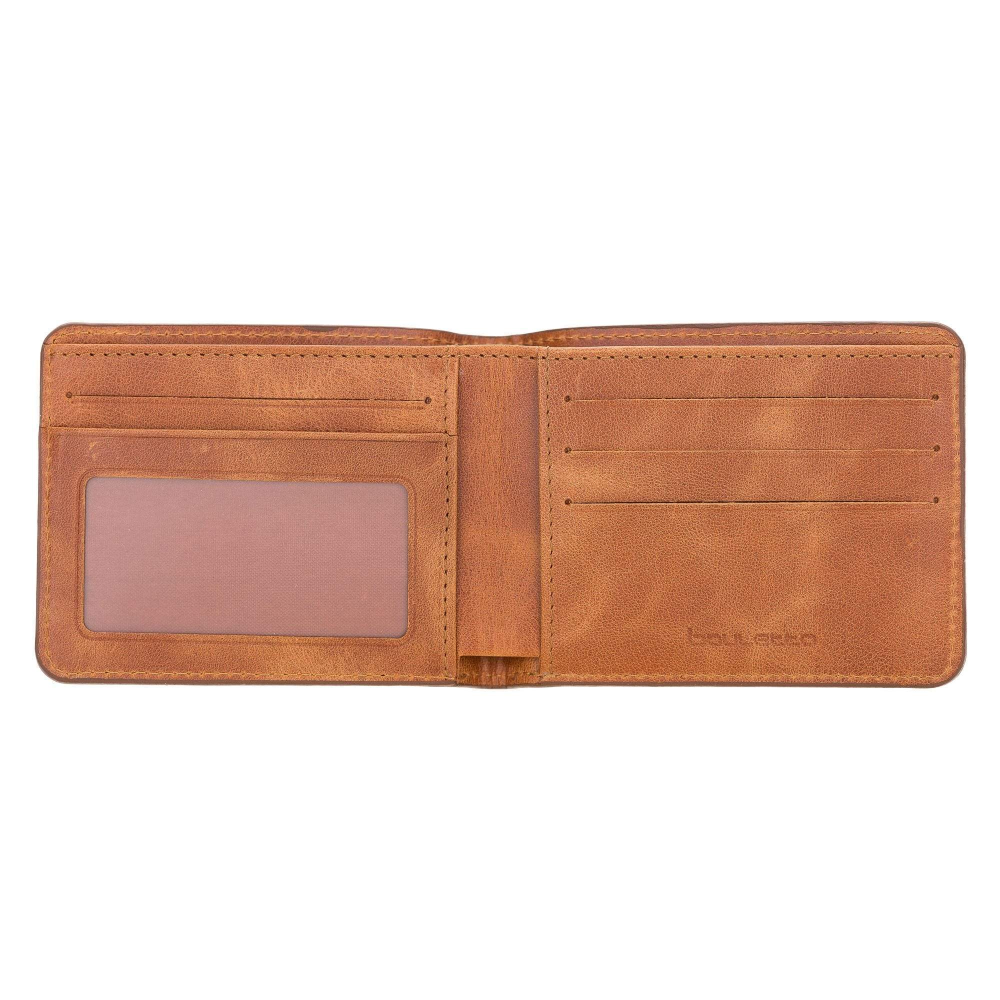 Wallet Pier Leather Men Wallet - Tiguan Tan with Vein Bouletta Shop
