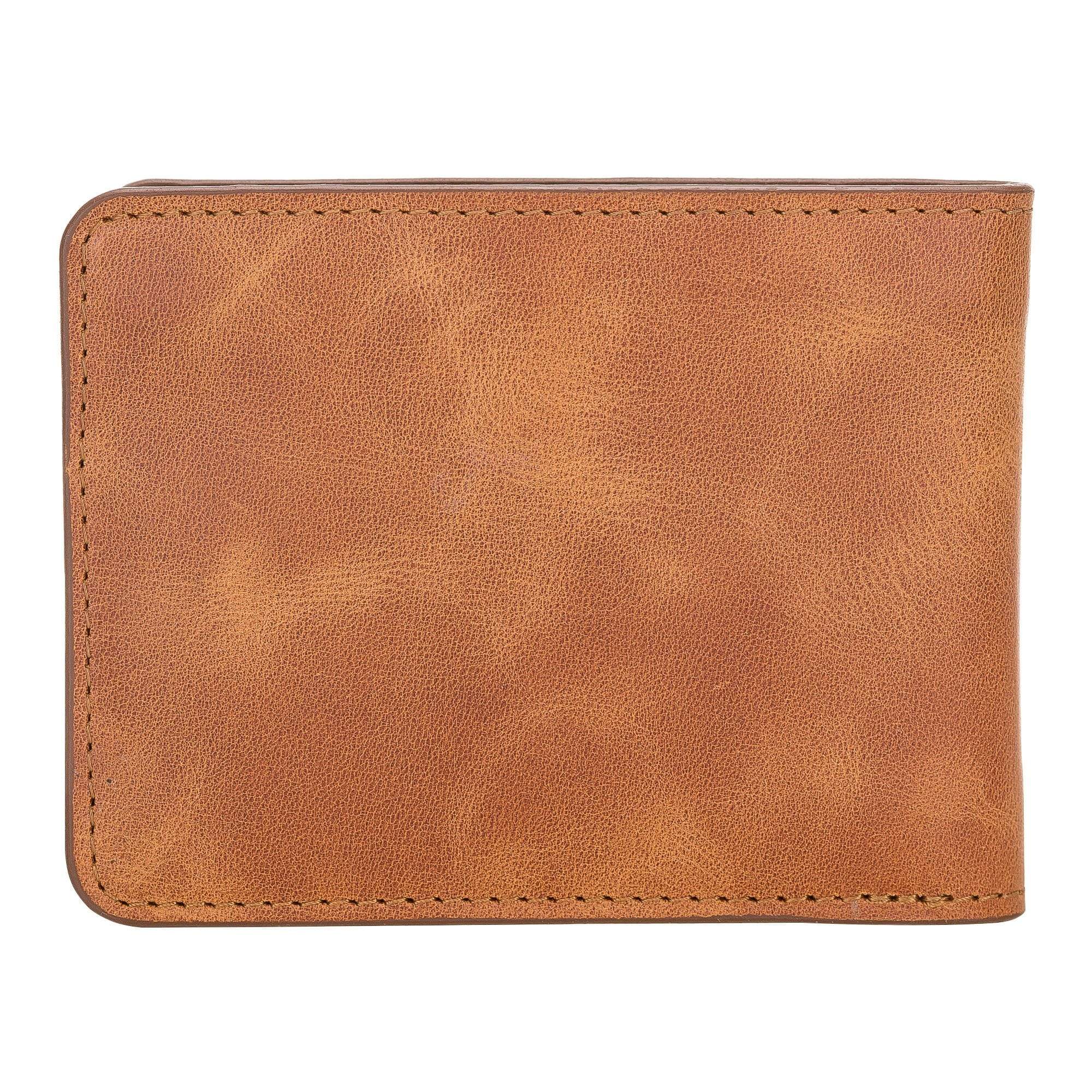 Wallet Pier Leather Men Wallet - Tiguan Tan with Vein Bouletta Shop