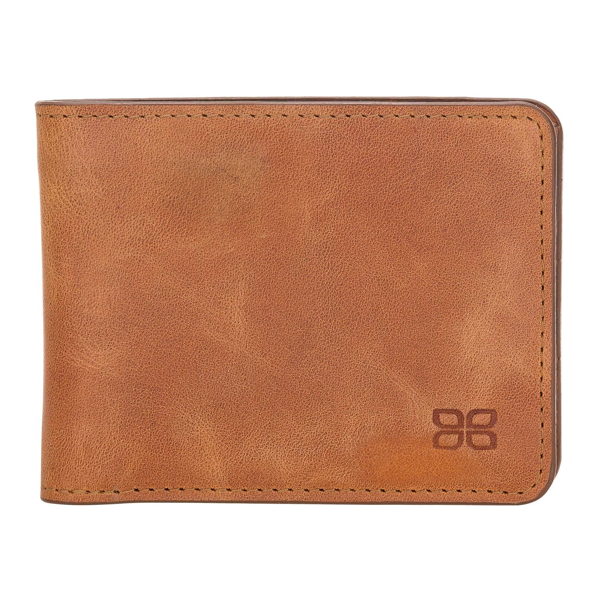 Wallet Pier Leather Men Wallet - Tiguan Tan with Vein Bouletta Shop