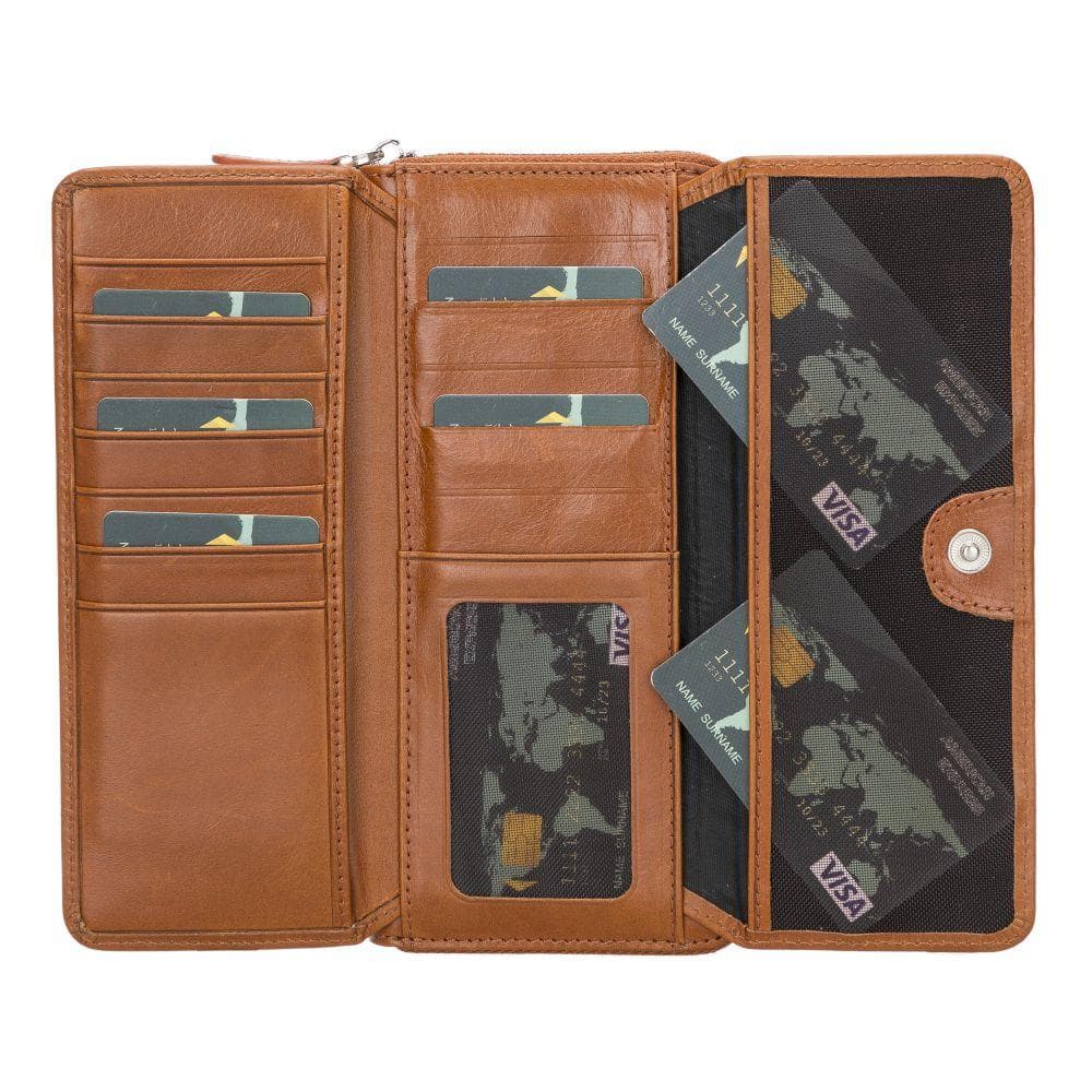 Tiago Women's Leather Wallet Rustic Tan Bouletta Shop