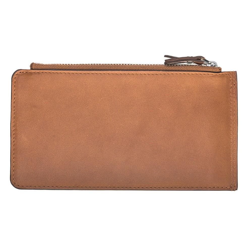 Wallet V Wallet Universal Leather Phone Wallet - Rustic Tan with Effect Bouletta Shop