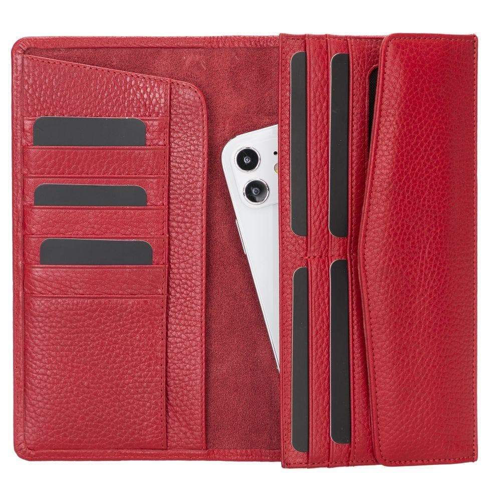 Vince Women's Leather Wallet Floater Red Bouletta Shop