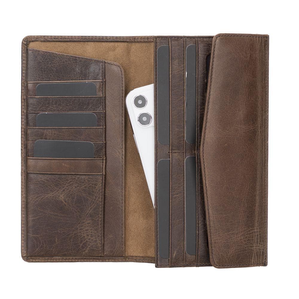 Vince Women's Leather Wallet Antic Brown Bouletta Shop