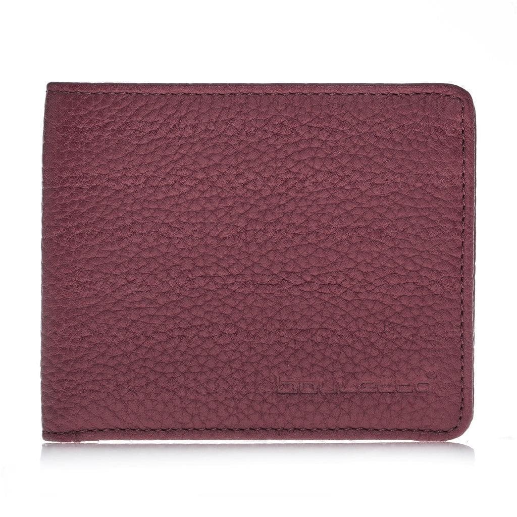 Pier Handmade and Personalised Genuine Leather Wallet for Men's Floater Bordeaux Bouletta LTD