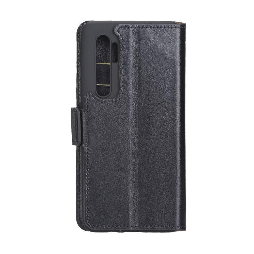 Xiaomi Mi Note 10 Lite Leather Wallet Case - Rustic Black Bouletta Shop