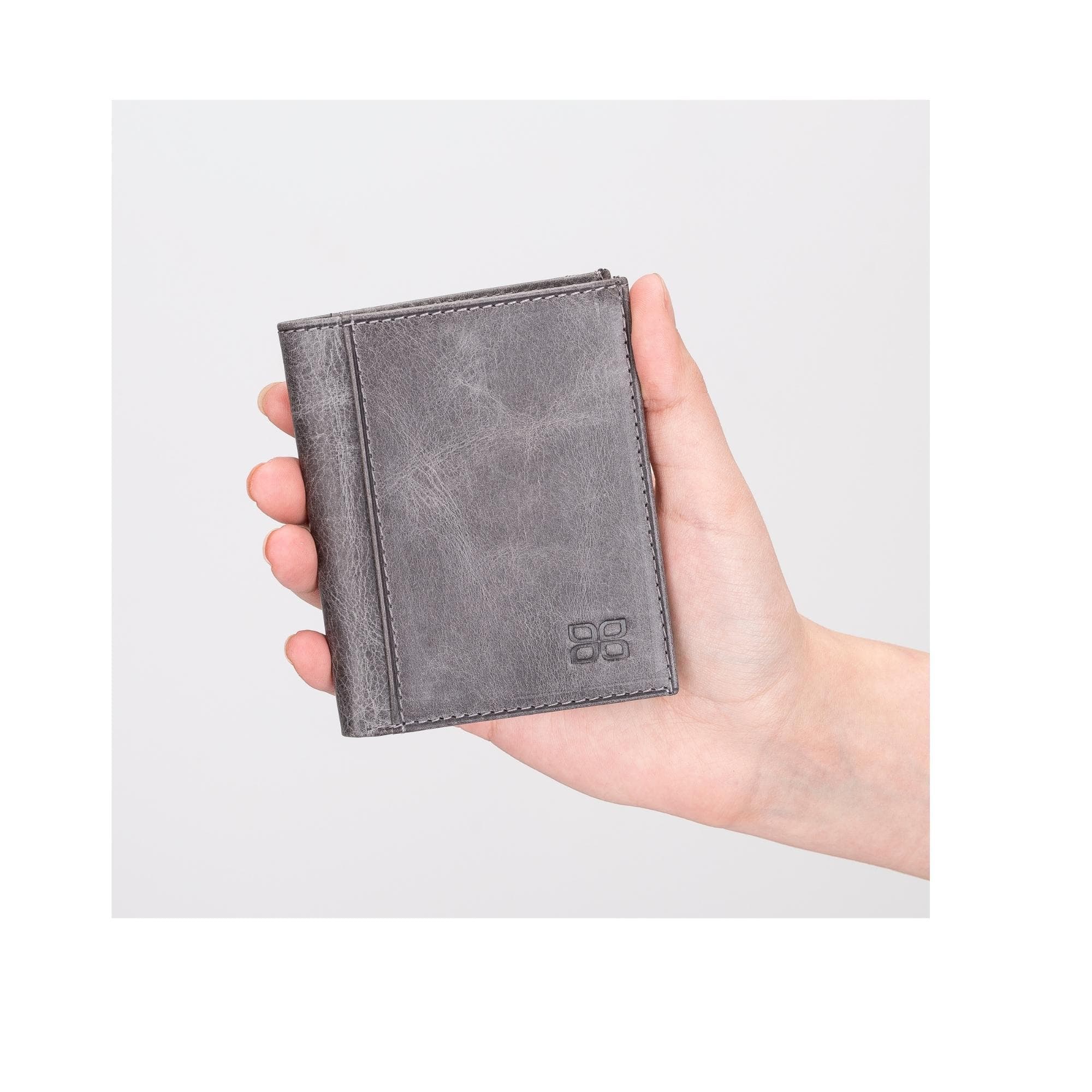 Yetta Leather Card Holder Tiguan Grey / Leather Bouletta LTD