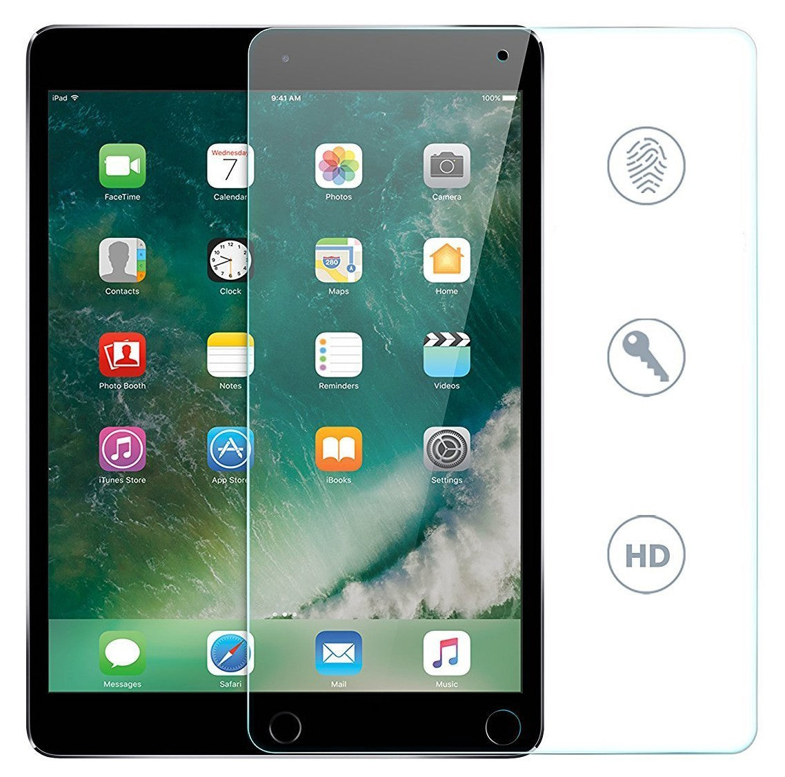 Panzerfolie Echt Schutzglas 9H Clear HD für iPad