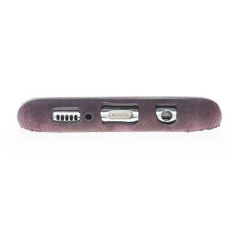 Leder Ultra Cover mit Kreditkartenhalter für Samsung S8 - Lila