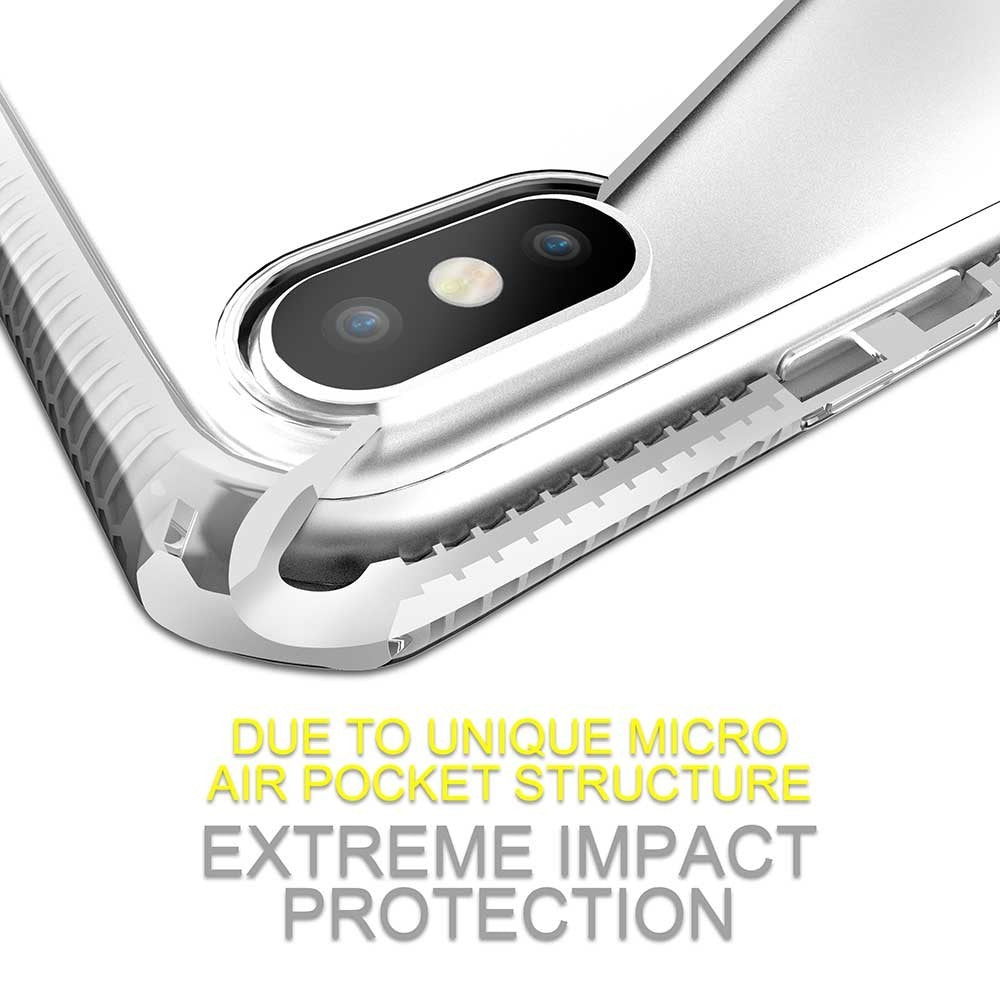 ITSkins - iPhone Xs / X Supreme Schutz Hardcase Hülle (Fallschutz 3 Meter) - Transparent